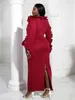 Plus Size Dresses Party Evening For Women Long Ruffles Peplum Robe Event Package Hip African Wedding Guest Chic Gowns 4xl