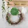 Fleurs décoratives Balltopiaryartificial Greenboxwood Faux verdure Fakehanging Decoroutdoor Simulation Sphères Feuille Remplisseur Pendentifs