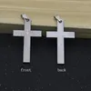 Hänge halsband katolska laser spanska bibelns korshalsband gotisk svart pistol pläterad för män kvinnor gata stil smycken