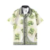 2023 Designer Shirt Mens Button Up Camicie stampa camicia da bowling Camicie casual floreali Hawaii Uomo Slim Fit Abito manica corta T-shirt hawaiana M-3XL