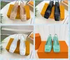 2023 early spring new vintage square sandals original custom patent leather 5.5 cm thick high heel open heel shoes