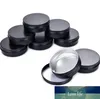 50Pcs Empty Black Aluminum Tins Cans Screw Top Round Candle Spice Tins Cans with Screw Lid Containers 5g 10g 15g 20g 30g 50g