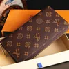 2023 Wallet Luxury Coin Purse Embossed Zipper Clutch Wallets purses With Orange Box Card Dust Bag 60017