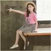 衣類セット女の子の服セットレースシャツフローラル2pc