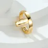 Pierścionki ślubne żeńskie proste kryształowy jeden pierścień urok żółty złoty kolor dla kobiet narzeczoną kamieniem zaręczynowy
