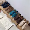 Buty designerskie Outlet Loropiana Factory Miękkie i wygodne uczucie wkroczenia na gówniane włoskie mokasyny damskie LP skórzane buty slacker buts zamszowe buty damskie