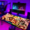 Mouse Pads Wrist Rests One Piece Gaming Mouse Pad Lock Edge Computer Accessories RGB 90x30 Deskpad Mats 900 400 Office Hot Large Carpet Gamer Desk Pc T230215