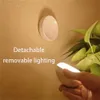 Tokili Toilette Luce notturna Sensore di movimento Lampada a LED Carica USB Nursery Nightlight Applique da parete direzionale per camera da letto Guardaroba Armadio da cucina Illuminazione scale
