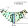 Charms Natural Zealand Abalone Shells 13pcs Stick Beads Pendants Set Multicolor Paua Shell Pendant Jewelry 제조 액세서리 A127Charms