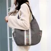 Avondtassen geprinte canvas crossbody vrouwen eenvoudige veelzijdige veelzijdige meerlagige schouderhandtas casual grote capaciteit dames boodschappentas dom