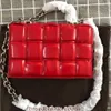 Damentaschen, modische Taschen, Top-Tragetasche, Luxus-Designer, kleine quadratische Damen-Umhängetasche, ganze gesteppte Handtaschen, rot, grün, schwarz, Mini cl258e