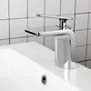 Robinets d'évier de salle de bains en laiton à poignée unique et robinet de lavabo à froid noir/or brossé/chrome avec sortie de cascade