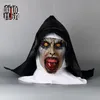 Partymasken Nonne-Maske, Kopfbedeckung, zaubernd, 2 Halloween-Tanz-Performance, Horror, leuchtende Cosplay-Szene, Requisiten 230216