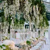 Artificial Flowers Wedding 12pcs/pack Decorations Fake Vine Rattan Hanging Garland String Silk Wisteria for Birthday Home Party Decor 110cm/75cm CL1852