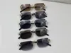 selling vintage sunglasses rimless lens braided chain and chain buckle temple glasses business fashion avant-garde uv400 light dec221S