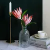 Couronnes de fleurs décoratives 1 PC fleur artificielle soie roi Protea bricolage décoration arrangement mariage blanc empereur Table maison fête