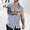 Camisas casuales para hombres Camisa ligera con estampado de gran top de verano Secado rápido para uso diario