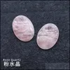 Stone Worry Thumb Gemstone Natural Rose Quartz Healing Crystal Therapy Reiki Treatment Spiritual Minerals Mas Palm Gem About Drop De Dh0Oz