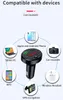 Adaptateur FM E6 Transmetteur de chargeur de voiture Bluetooth avec double adaptateur USB Lecteur MP3 mains libres Support Carte TF pour iPhone Samsung Universel