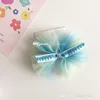 Sweet Girls Princess Hair Associory Style Fresh Rainbow Embroidery Bow Bow Children's headwear Side Clip Y005