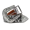 Belts Adhesives for men and women Hip hop rivet Punk pin buckle inlaid joker belt