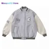 Heren Jackets American Sty Broidery Pu Ather Baseball Jacket Men Coats Autumn Winter New Fashion School Uniform Pockets Jackets 021623H