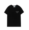 Marca de moda masculina tops camisa polo estilo original alta qualidade casual homem preto branco lapela t-shirt triângulo camisetas verão novo luxo designer mangas curtas jhk8