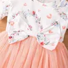 Fille robes robe de soirée d'été pour filles enfants Style princesse bébé Po Tutu jupe printemps fond