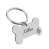 Abbigliamento per cani Incisione personalizzata Targhette con nome per gatti domestici Targhetta identificativa personalizzata Accessori per collari Targhetta con pendente anti-smarrimento Portachiavi in metallo