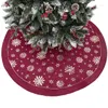 Christmas Decorations Tree Skirt Decorative Three Layer Cotton White Apron