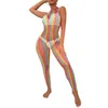 Maillots de bain pour femmes Sexy Womens coloré évider transparent résille doux vêtements de nuit vacances plage Bikini Cover Ups Beachwear anniversaire