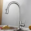 Kitchen Faucets Black Single Handle Pull Out Tap Swivel 360 Degree Water Mixer For AUSWIND Sinks