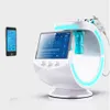 7 in 1 Hydradermabrasion Facial Microdermabrasion Blackhead Remover Portable Smart Ice Blue Oxygen Jet Peel Care Care Care Hydro Dermabrasion酸素療法機