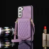 Samsung S23ultra Wallet Leather Case Case Case Card Slot Holder RFID Crossbody Mirror Galaxy S23 Ultra S22 Plus S21 S20FE A53 A13 A52Sスタンドカバー用