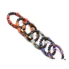 Fios de contas 8 mm Pedra de lava Reiki Sete chakras Pulseira de fios naturais Faça você mesmo Aromaterapia Óleo essencial Difusor Pulseiras Concha Dh8Ld