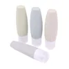 Storage Bottles 4Pcs 90ML Silicone Refillable Bottle Empty Travel Portable Packing Press For Lotion Shampoo Cosmetic Squeeze Containers