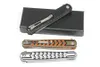 M6696 Flipper Folding Knife 8Cr13Mov Satin Blade CNC G10 Handle Ball Bearing Fast Open EDC Pocket Folder Knives