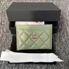 Plånböcker Purse Womens Designer Passport Card Holder With Original Box Cardholder Caviar Lambskin äkta läder Luxury Mens Coin Clutch Crossbody Wallet Key Pouch