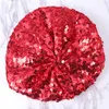 Berets Beret Hat Cap Sequins Sparkly Beanie Bling Performance Mermaid Sparkle Sequin Shimmer Women Glitter Dancingparty Metallic French