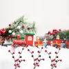 Christmas Decorations 2023 10pcs Decorative Mini Simulation Red Fruit Pomegranate Foam Berry Tree Decoration