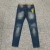 Jeans da uomo Designer Taglie forti Pantaloni ricamati Medusa da uomo Pantaloni gamba dritta di lusso Moda uomo Vintage Casual Cerniera Accesso Denim Alta qualità EC2E