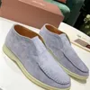 Designer Loropiana Charms Chaussures New Lefu Chaussures LP Deepcut Slipon Onefooted Mocassins Flatbottomed Roundheaded Softsoled Hightop pour Hommes Femmes