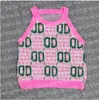 Designer Womens Knits Vest Sweaters pink Letter Printed Pullover Tops Design Sleeveless Knitted Hoodie Clothes Tops
