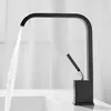 Bathroom Sink Faucets Waterfall Basin Faucet Black Single Handle White Brass Deck Mounted And Cold Washing Mixer Taps