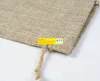 50pcslot Burlap Jute Drawstring Gift Jewelry Pouches BagsGift Wrapping Paper