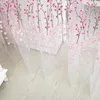 Curtain Teal and Coral Shower Clear Liner 60x72 Pk 1 PC Sheer Drape Scarf Panel Door Tulle Fönster Hem