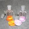 Hookah Ash Catcher Water pipes with 7ML Silicone Container quartz banger Reclaimer Thick Ashcatcher for Glass Bongs