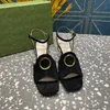 Yeni Yüksek Topuklu Sandalet Tasarımcı Ayakkabı Moda% 100 Deri Kadın Dans Ayakkabı Seksi Topuklu Süet Metal Kemer Tokası Kalın Topuk Kadın Ayakkabı Büyük Boyut 34-42 Kutu