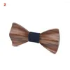 Fliegen Ly Männer 3D Handgemachte Holz Krawatte Schmetterling Bowtie Hochzeit Hochzeit Party Business Zubehör DO99