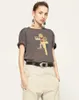 여자 티셔츠 Isabel Marant 여성 디자이너 티셔츠 셔츠 편지 디지털 인쇄 대나무 순수면 짧은 슬리브 패션 탑 비치 티